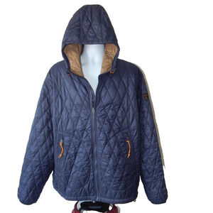 NWT Polo by Ralph Lauren Classics Quilted Hooded Jacket NAVY Men’s Size XL